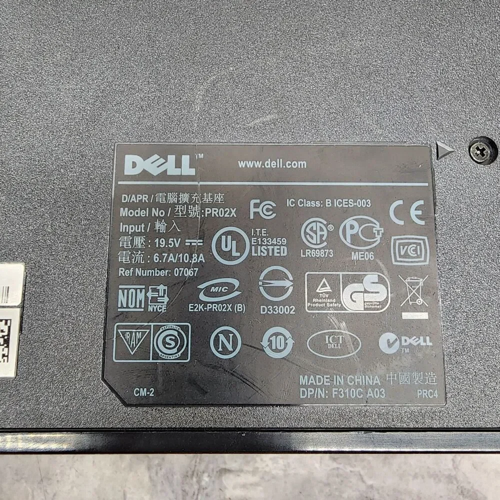 Dell Docking Station E Port Plus PRO2X Latitude E6400 E6410 E6420 E6510 E6520